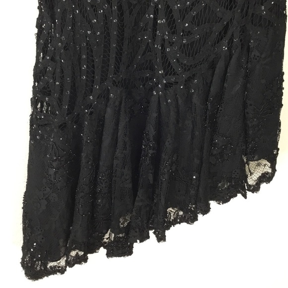 Basix II Sequin Asymmetrical Dress - Picture 5 of 7